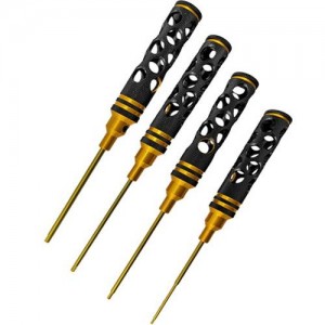 [DETAILS TECH] (Ƽź ��) Allen Wrench Set - Black Gold A Honeycomb 4pcs (Hex 1.5, 2.0, 2.5, 3.0mm) 