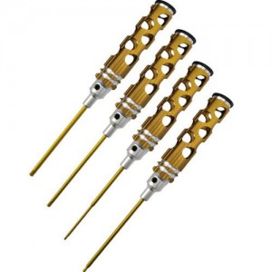 [DETAILS TECH] (Ƽź ��) Allen Wrench Set -Gold A Honeycomb 4pcs (Hex 1.5, 2.0, 2.5, 3.0mm) 