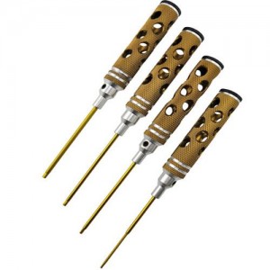 [DETAILS TECH] (Ƽź ��) Allen Wrench Set -Gold B Honeycomb 4pcs (Hex 1.5, 2.0, 2.5, 3.0mm) 