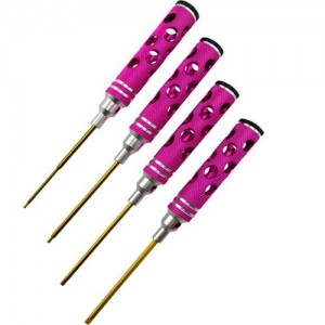 [DETAILS TECH] (Ƽź ��) Allen Wrench Set - Pink White Honeycomb 4pcs (Hex 1.5, 2.0, 2.5, 3.0mm) 