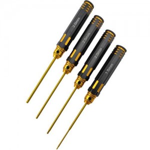 [DETAILS TECH] (Ƽź ��) Allen Wrench Set - A Black Gold 4pcs (Hex 1.5, 2.0, 2.5, 3.0mm) 