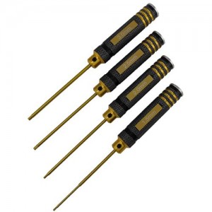 [DETAILS TECH] (Ƽź ��) Allen Wrench Set - B Black Gold 4pcs (Hex 1.5, 2.0, 2.5, 3.0mm) 