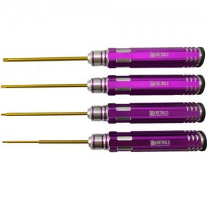 [DETAILS TECH] (Ƽź ��) Allen Wrench Set - Purple 4pcs (Hex1.5/2.0/ 2.5/3.0mm) 