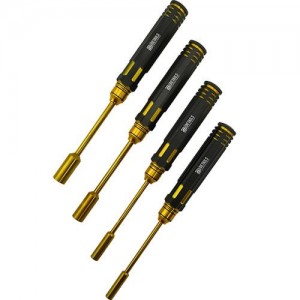 [DETAILS TECH] Classic Nut Drivers Set - A Black Gold 4pcs 