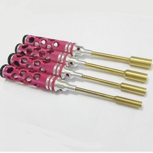 [DETAILS TECH] (Ƽź ��) Nut Drivers Set - Pink Honeycomb 4pcs (4.0, 5.5, 7.0, 8.0mm) 