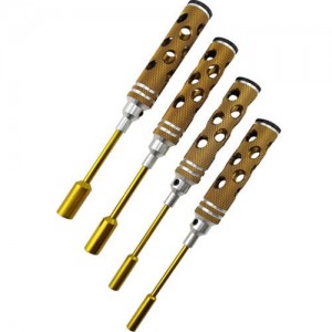 [DETAILS TECH] (Ƽź ��) Nut Drivers Set - Luxury Gold Honeycomb 4pcs (4.0, 5.5, 7.0, 8.0mm) 