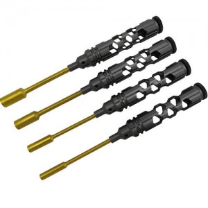 [DETAILS TECH] (Ƽź ��) Titanium Coated Tips Nut Drivers Set - Ink Honeycomb 4pcs (4.0, 5.5, 7.0, 8.0mm) 