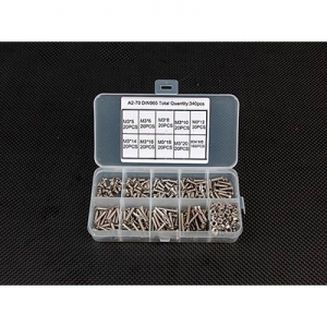 [TR] ���øӸ� M3 ���� ���� + ��Ʈ ��Ʈ (�����η���, 340����) M3 Screw Bolt/Nut Set(Stainless Steel/340 pcs)