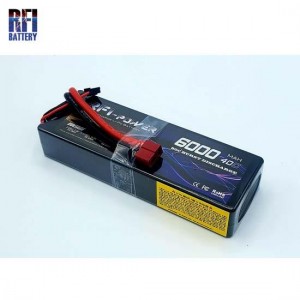 [RFI BATTERY] 7.4V 6000mAh 40C �ϵ����̽� ��Ƭ������ ���͸� (�� ����) 