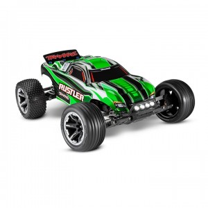 [Traxxas] ������ XL-5 1/10 ��Ÿ��� Ʈ�� (LED ���� �Ϸ�) ���͸�, ������ ���� RTR (������ ������) - �׸� �÷� RUSTLER W/ LED LIGHTS
