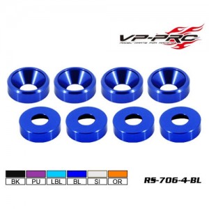 [VP PRO RACING] RS-706-4-BL Aluminium Countersink Washer (4mm) (Blue) 