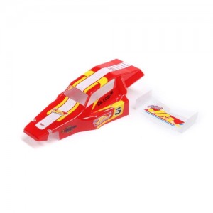 [TEAM LOSI] Body & Wing, Red: Mini JRX2 