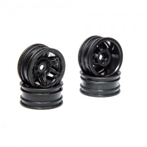 [Axial] 1.0 Rockster Wheels Black (4pcs): SCX24 