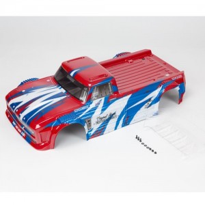 [ARRMA] ARA414001 INFRACTION 4X4 ALL ROAD MEGA PAINTED DECALED TRIMMED BODY RED/BLUE 
