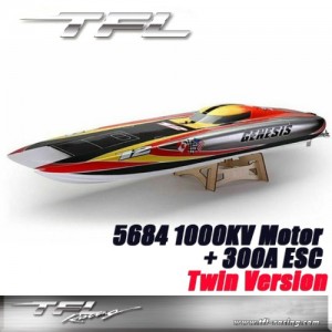 [TFL] Large Genesis 1420mm Rc Boat Twin Drive (5684 1000KV Motor 300A ESC x 2set) 