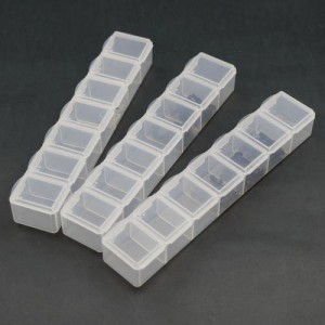 [KOSWORK] 7 Compartments Parts Box 165x34x25mm (3 sets) 