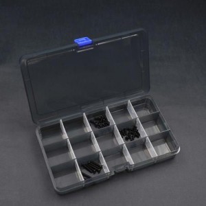 [KOSWORK] Parts Box 177x102x25mm (15 Compartments, Removable Dividers) 