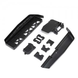 [TLR Racing] Battery Tray, Center Diff & Servo Mount: 8XE 2.0 