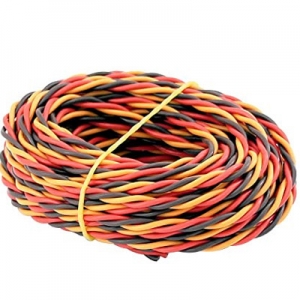 [AMASS] ���� ���弱 1M (������ Ÿ�� ����/����/���) - Twisted, R/B/Y (22AWG/0.08*60 x ���� 1M) Servo Extension Wire (Hitec Type)