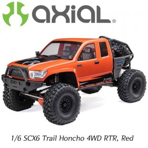 [Axial] 1/6 SCX6 Trail Honcho 4WD RTR, Red 