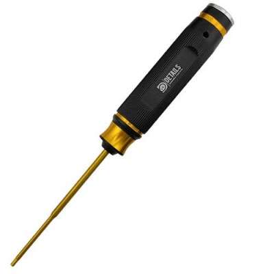 [���ܼ�] DTT02026B [DETAILS TECH] (Ƽź ��) Premium Allen Wrench Set - Black Gold 1pcs Vertical Line Pattern Big Handle Hex 2.0