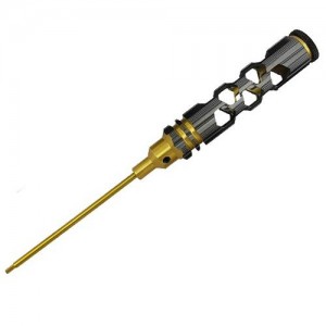 [DETAILS TECH] (Ƽź ��) Titanium Coated Tips Allen Wrench - Ink Gold Honeycomb 2.0 x 180mm 