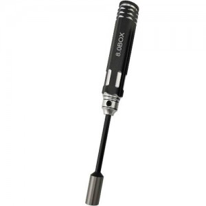 [DETAILS TECH] (HSS ��) Nut Drivers - Black A (8.0 x 180mm) 