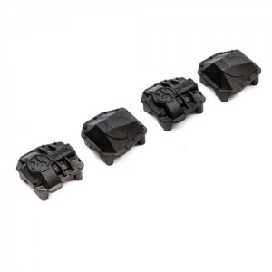 [Axial] AXI232044 AR45P AR45 Differential Covers, Black: SCX10 III 