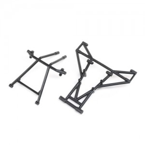 [TEAM LOSI] Front & Upper Cage Bars, Black: LMT Mega 