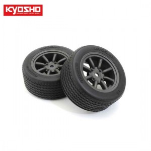 [KYOSHO] Glued TC Tire FZ02(M/8SwatanabeWheel/BL/2p) 