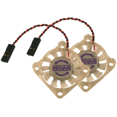 [���ܼ�] AN5652 [Novak Electronics] AN5652 Clear Cooling Fan 30x30x6mm w/plugs (2-pack)