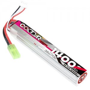 [CODDAR] 11.1V 1400MAH 35C ��Ƭ������ ���͸� (�� ����) 130(L)*20(W)*19(H)mm