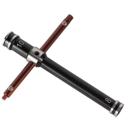 [���ܼ�] C31244 [INTEGY] Universal Cross Wrench Allen 8 & 10mm Nut Driver, Allen 3 & 5mm
