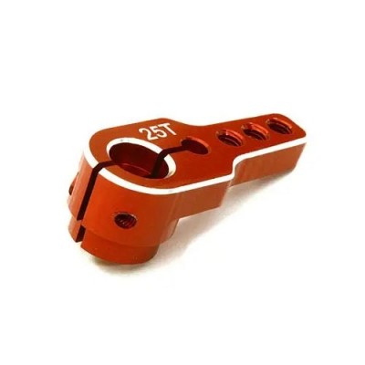 [���ܼ�] C28136RED [INTEGY] Billet Machined Alloy Servo Horn 25T for Futaba Type Servo (r=13, 17, 21mm)