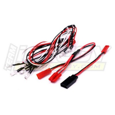 [���ܼ�] C23148WHITE [INTEGY] LED Light Set System for 1/10 Touring Car (6V) 4 White & 2 Red LEDs