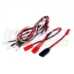 [INTEGY] LED Light Set System for 1/10 Touring Car (6V) 4 White & 2 Red LEDs 