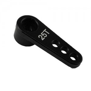 [DETAILS TECH] Aluminum RC Servo Horns - 25T 28mm, L=20/16/12mm, Black 