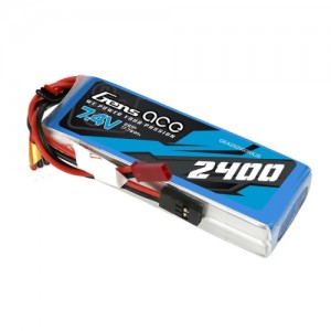 [Tattu] Gens Ace 7.4V 2400mAh 2S1P ������/���ű�� ��Ƭ������ ���͸� (JST/Futaba ��) RX Lipo Battery Pack With JST-SYP Plug