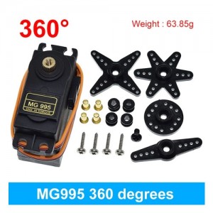 [TOWER PRO] MG995 13kg ������ũ 360�� ���� ȸ�� ��Ż��� ����  ǥ�� ������ ��Ŭ ��ġ ���� 0.20sec