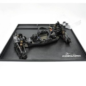 [KOSWORK] (�۾� Ʈ����) Assembly Tray / Cleaning Tray 450x400x10mm Black (1/10 M Size, 1/18, Min-Z & Mini 4WD)