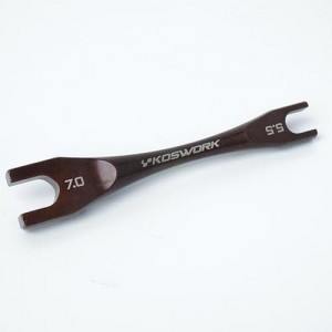 [KOSWORK] Steel Turnbuckle Wrench 5.5mm & 7.0mm (For 3mm & 4mm Nut) 