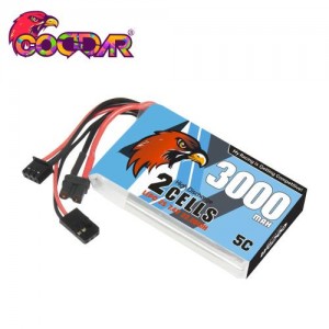[CODDAR] 7.4V 3000mAh 5C ������� ��Ƭ ������ ���͸� (Futaba T16IZ ������ ��� ����) 