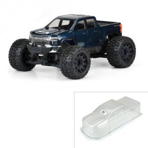 [PROLINE-RACING] 3582-00 1/8 2021 Chevy Silverado 2500 HD Clear Body: E-REVO 2.0 & MAXX 