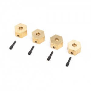 [Axial] AXI312005 Hex Hubs, Brass (7g): UTB18 (4) 