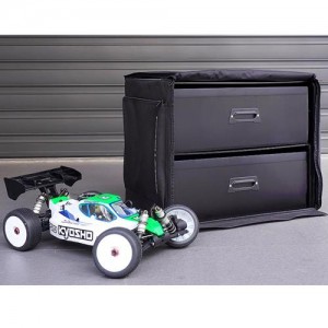 [KOSWORK] 1/8 Dual Drawer PP Frame Buggy/Onroad Car Bag (1/8, 2 Large) 