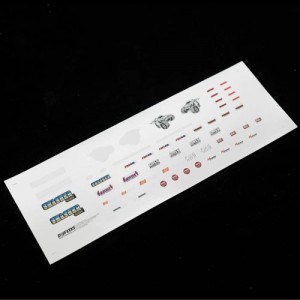 [ROC HOBBY] 1:24 Smasher BLUE CAR DECAL SHEET 