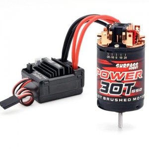 [SURPASS HOBBY] 550 Brushed Motor 3-Slot w/ 80A ESC Combo 25T RPM:13300 