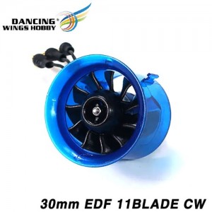 [AEORC] 30mm CW ������ ��Ʈ�� (7.4V ���� ����) 11 Blades Ducted Fan XF3011A (M1306-10600KV 2S)