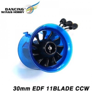 [AEORC] 30mm CCW ������ ��Ʈ�� (7.4V~11.1V ���� ����) 11 Blades Ducted Fan XF3011BR (M1306-8000KV 2S-3S)