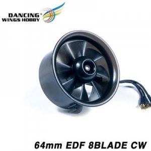 [AEORC] 64mm CW ������ ��Ʈ�� (7.4V~11.1V ���� ����) 8 Blades Ducted Fan XF6408A (M2220-4000KV 2S-3S)